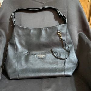 Darcy Marks black leather designer purse